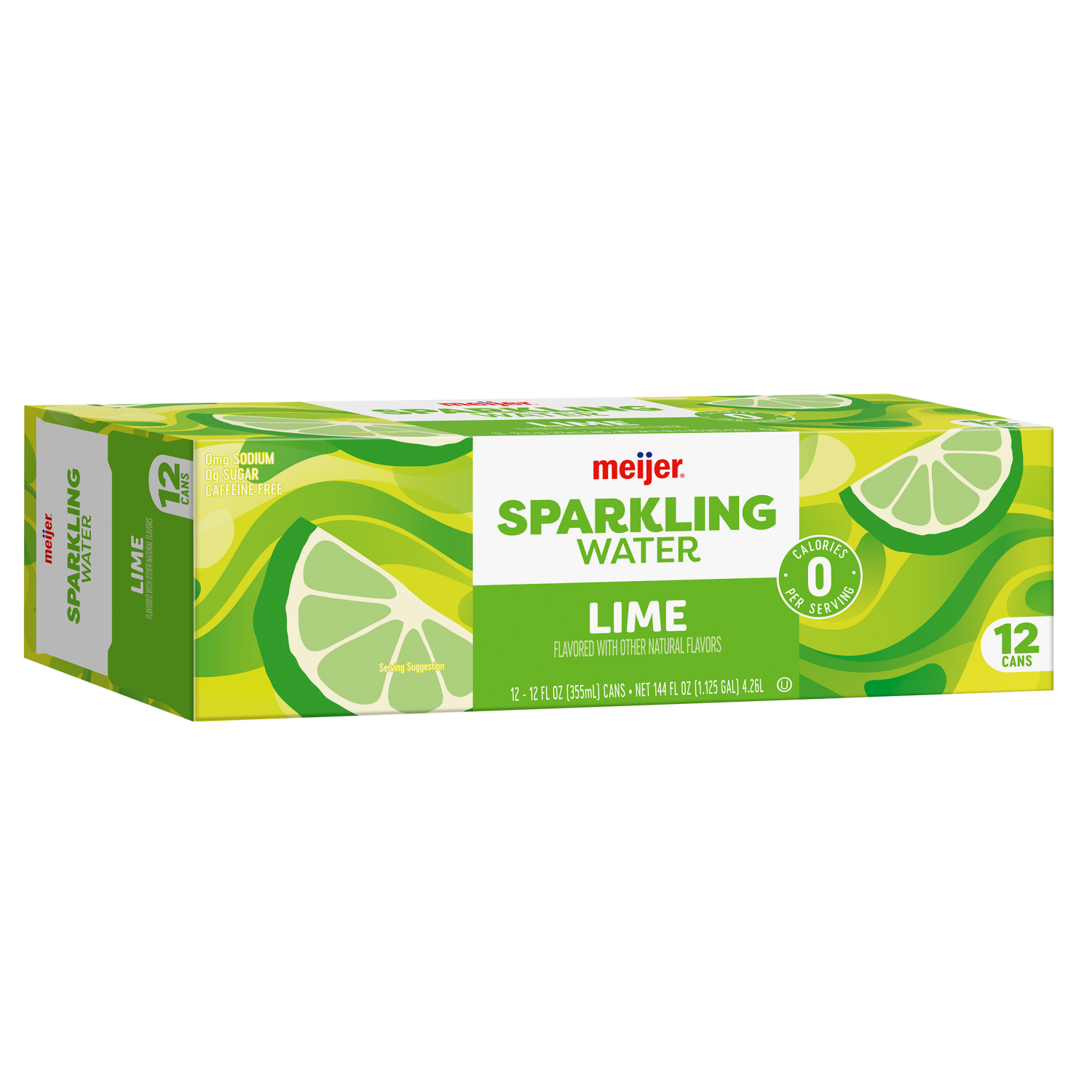 slide 6 of 8, Meijer Sparkling Water Lime - 12 ct; 12 oz, 12 ct; 12 oz