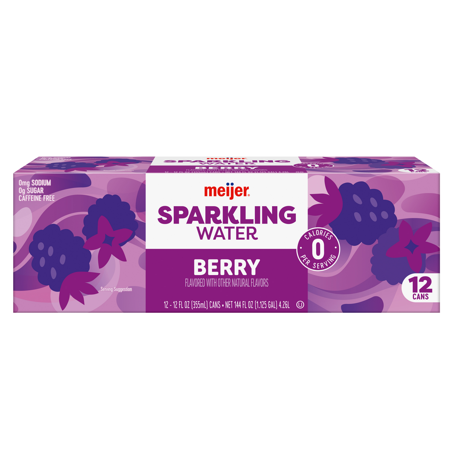 slide 2 of 8, Meijer Sparkling Water Berry - 12 ct; 12 oz, 12 ct; 12 oz