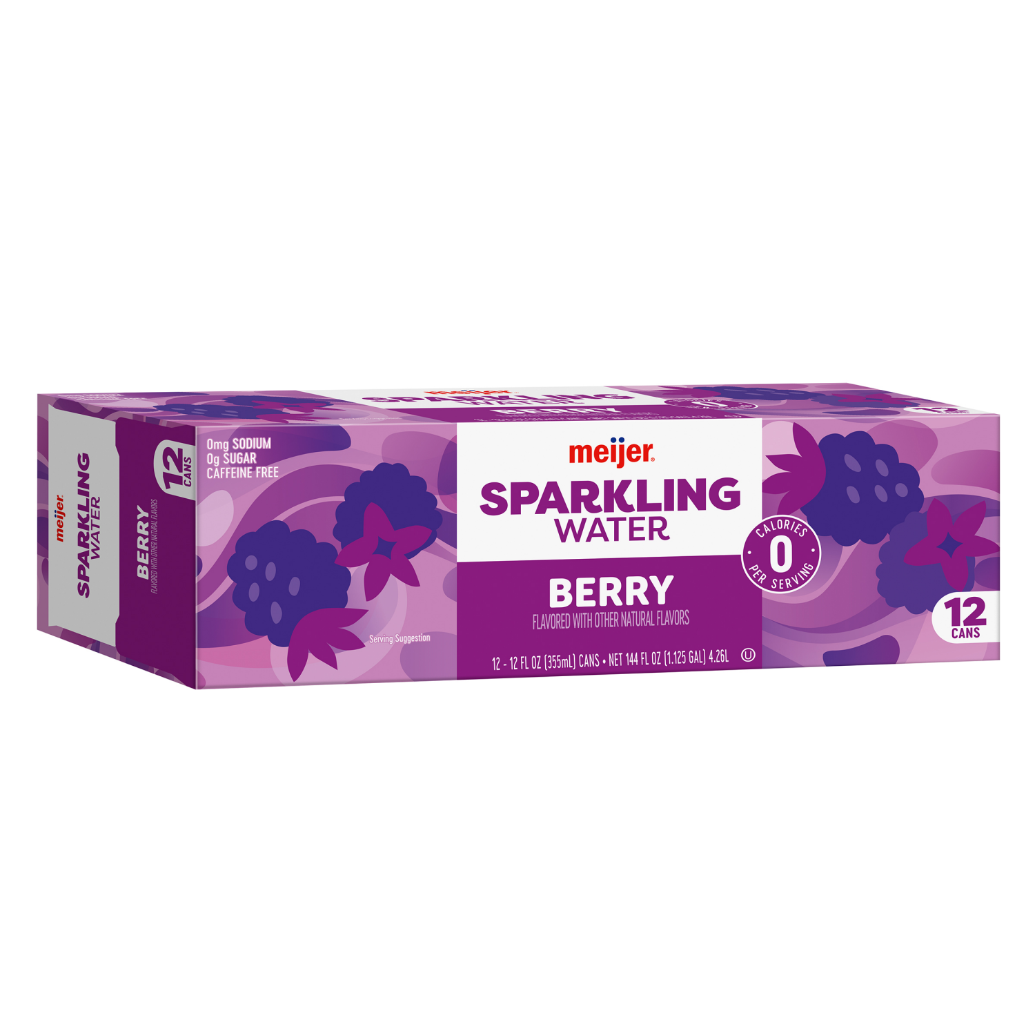 slide 6 of 8, Meijer Sparkling Water Berry - 12 ct; 12 oz, 12 ct; 12 oz