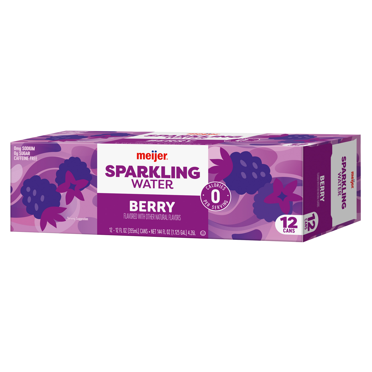 slide 7 of 8, Meijer Sparkling Water Berry - 12 ct; 12 oz, 12 ct; 12 oz
