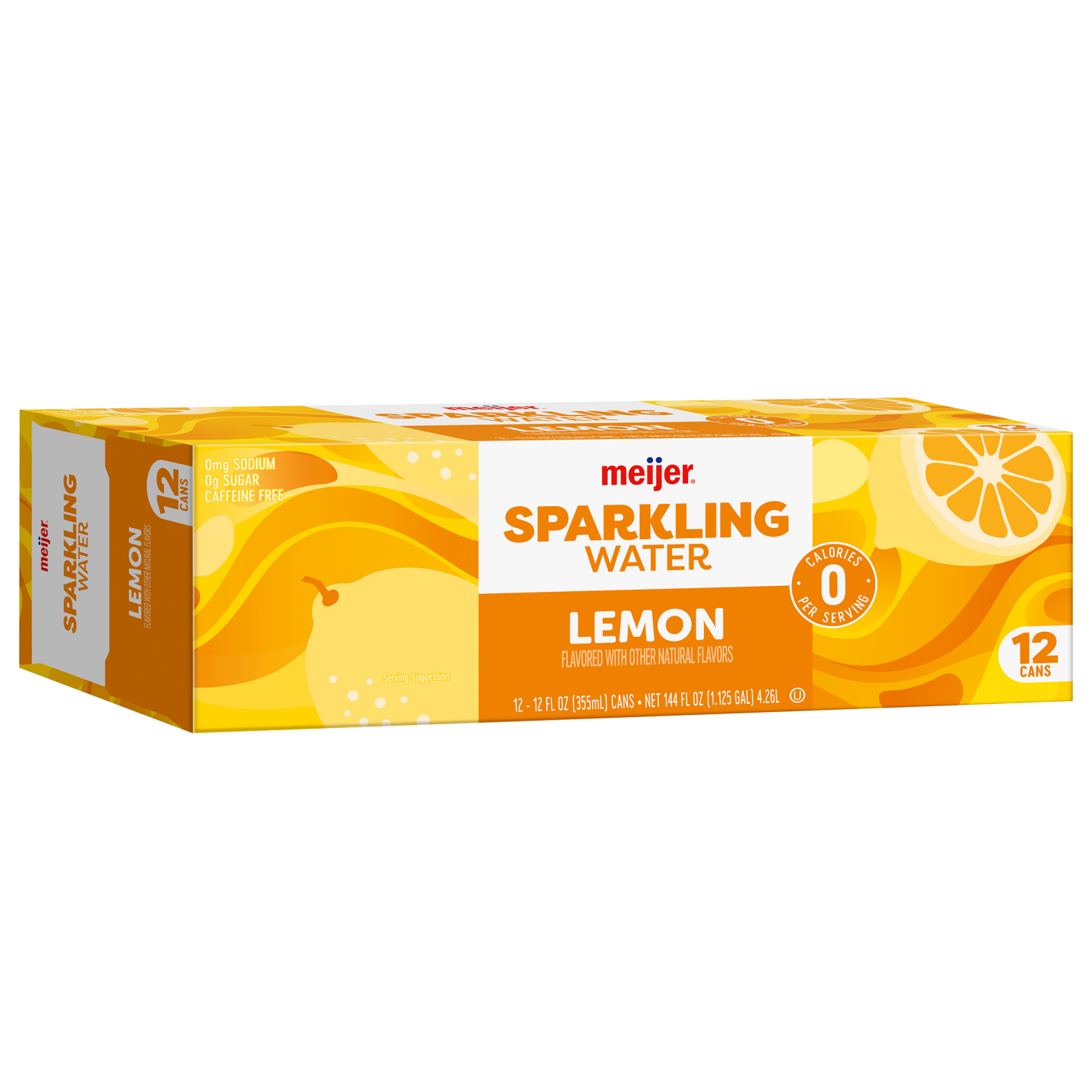 slide 6 of 8, Meijer Sparkling Water Lemon - 12 ct; 12 oz, 12 ct; 12 oz