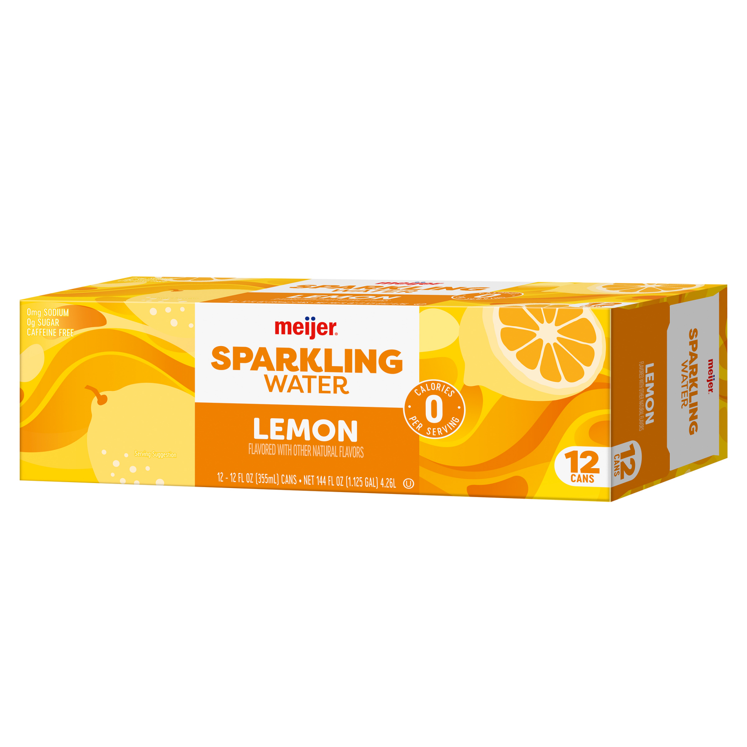 slide 7 of 8, Meijer Sparkling Water Lemon - 12 ct; 12 oz, 12 ct; 12 oz