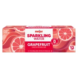 Meijer Sparkling Water Grapefruit - 12 ct; 12 oz