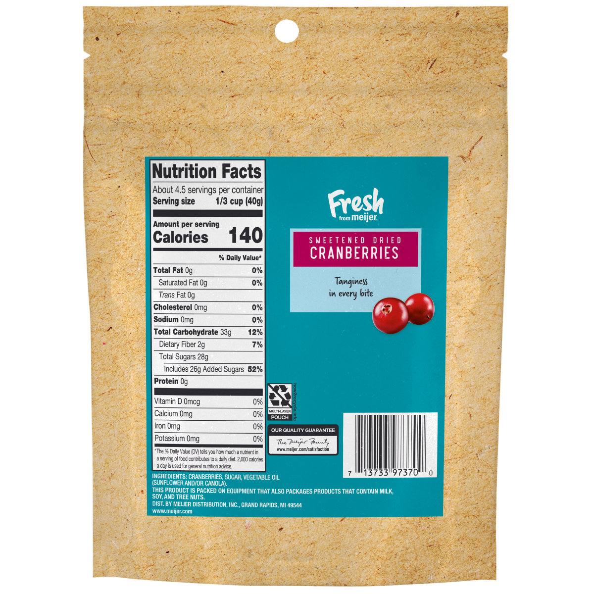 slide 2 of 2, Fresh from Meijer Dried Cranberries- 6 oz, 6 oz