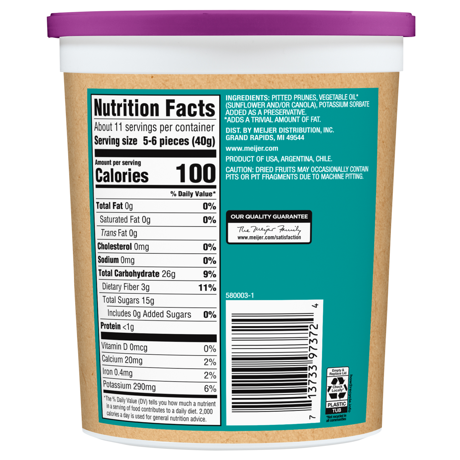 slide 2 of 2, Fresh from Meijer Pitted Prunes, 16 oz