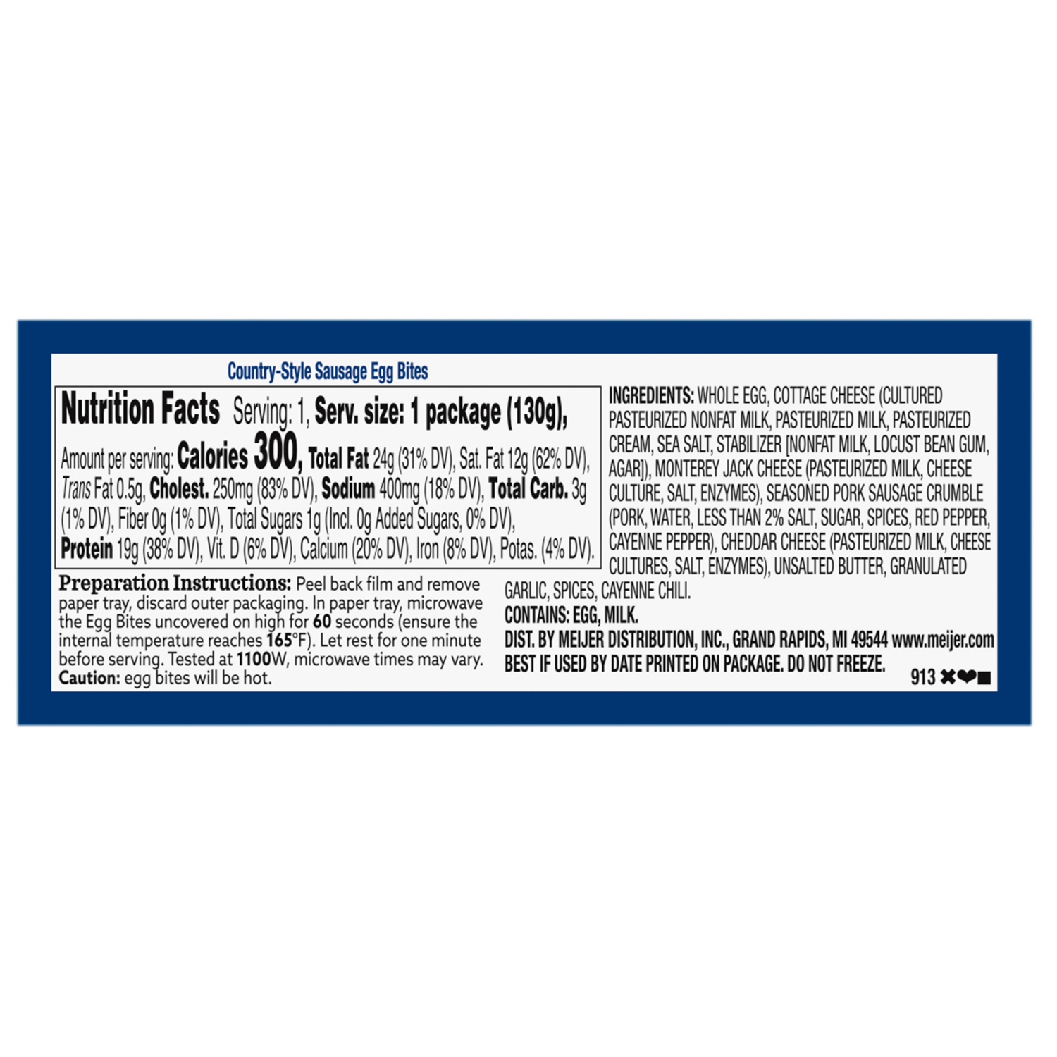 slide 2 of 2, TRUE GOODNESS Pork Sausage Egg Bites, 4.6 oz