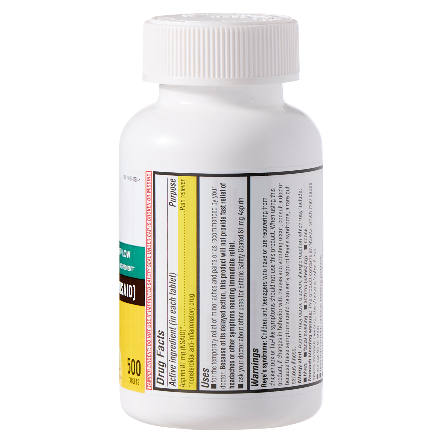 slide 4 of 5, Meijer Aspirin 81mg Tablets, 500 ct, 81mg, 500 ct