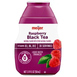 Meijer Liquid Water Enhancer, Raspberry Black Tea, 3.11 Oz