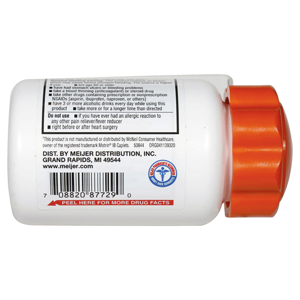 slide 3 of 3, Meijer Ibuprofen 200mg Caplets Easy Open Cap, 225 ct