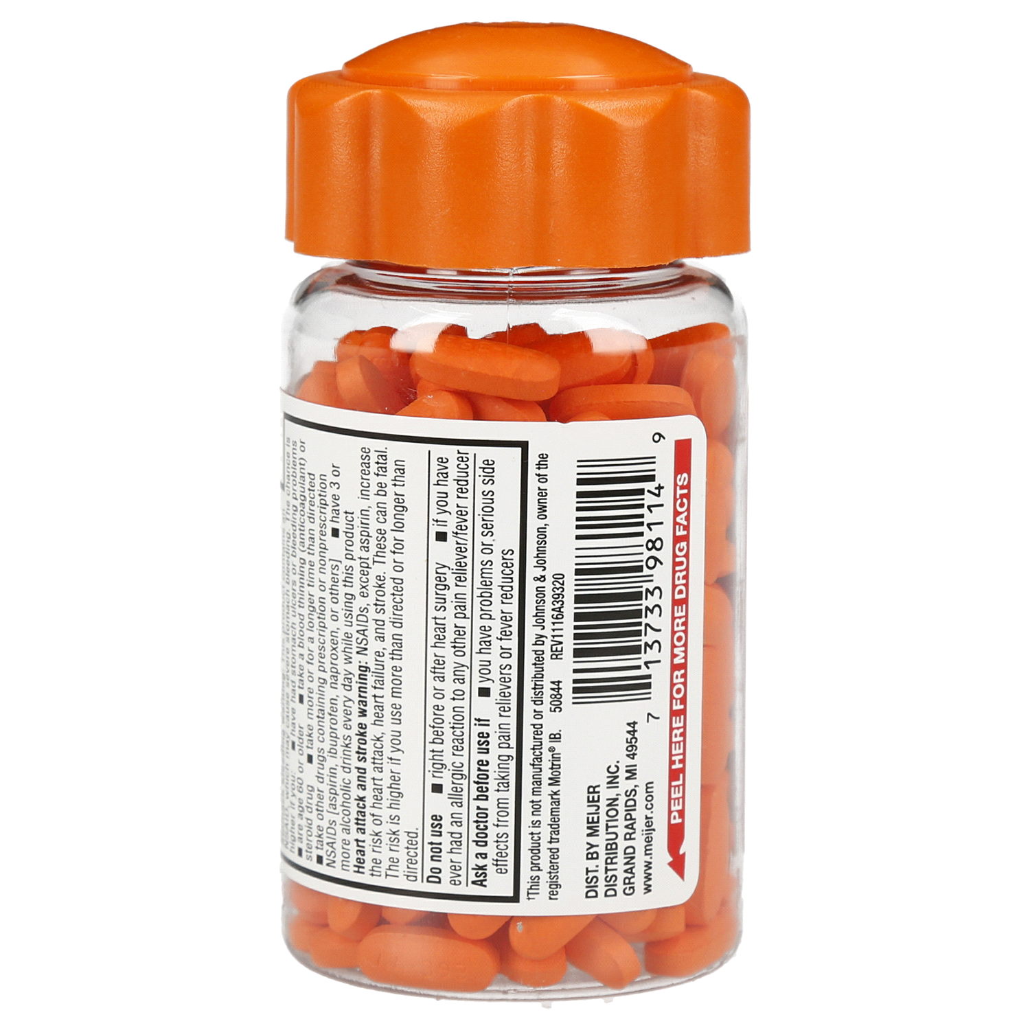 slide 3 of 3, Meijer Ibuprofen Caplets, 225 ct