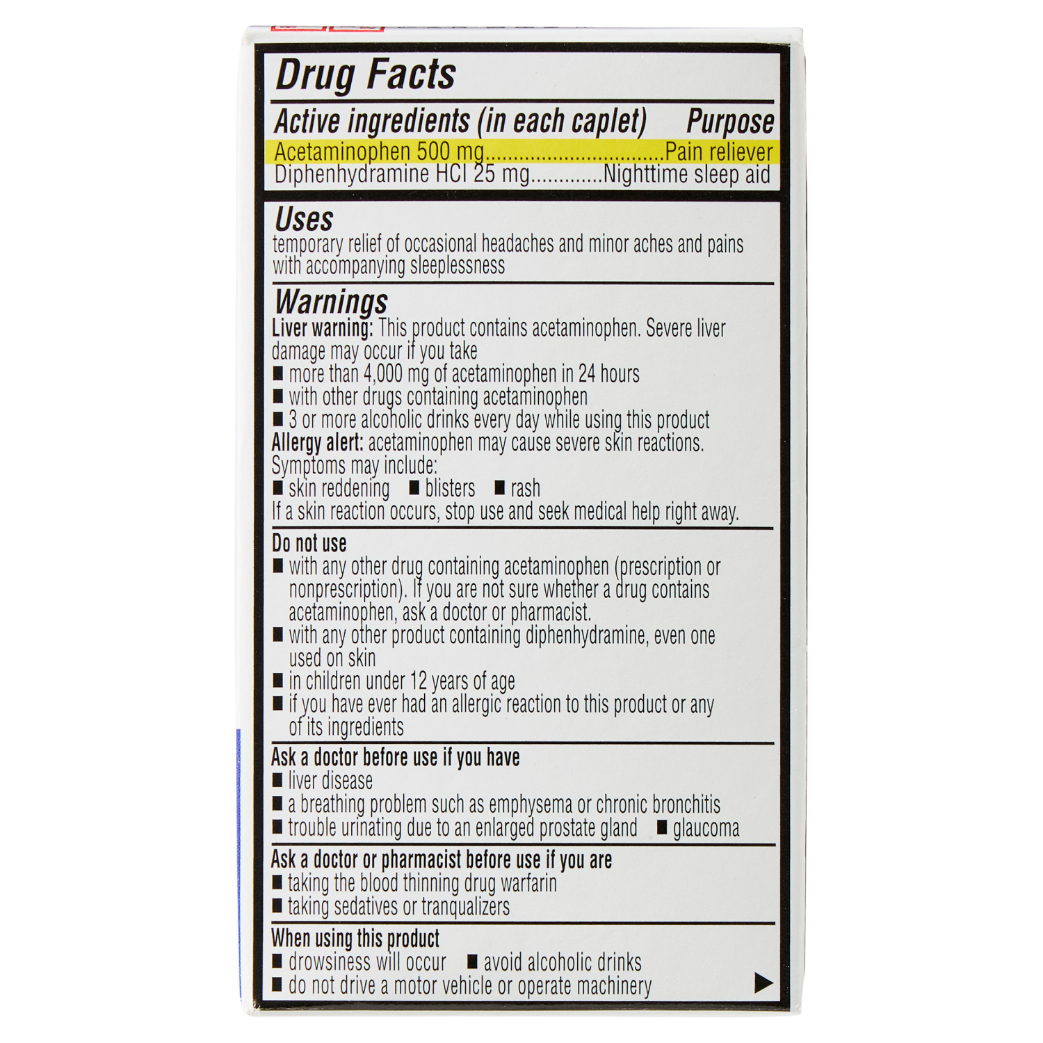 slide 4 of 4, Meijer Pain Relief PM Caplets, 50 ct, 50 ct