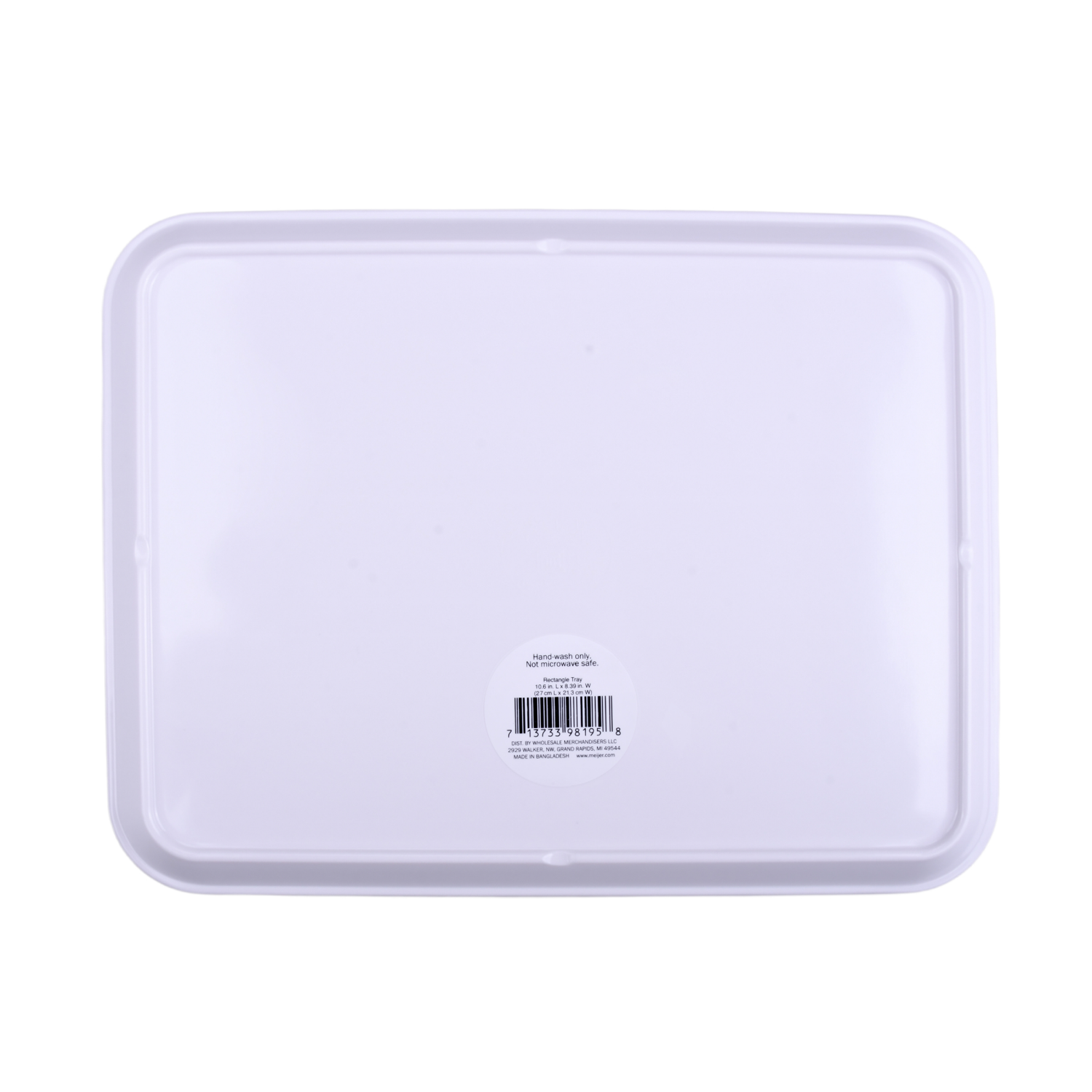 slide 2 of 4, Meijer Corporate Seasonal Mcs Val Melamine Rectangle Tray Checks, 10.5 in