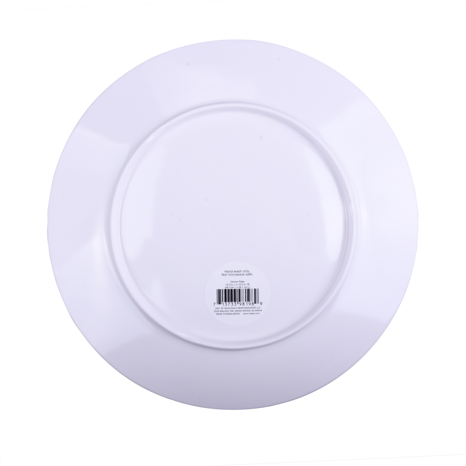 slide 2 of 3, Meijer Corporate Seasonal Mcs Val Melamine Dinner Plate Checks, 10.5 in