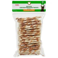 Meijer Chicken Wrapped Beefhide Twist Sticks, 100 Count