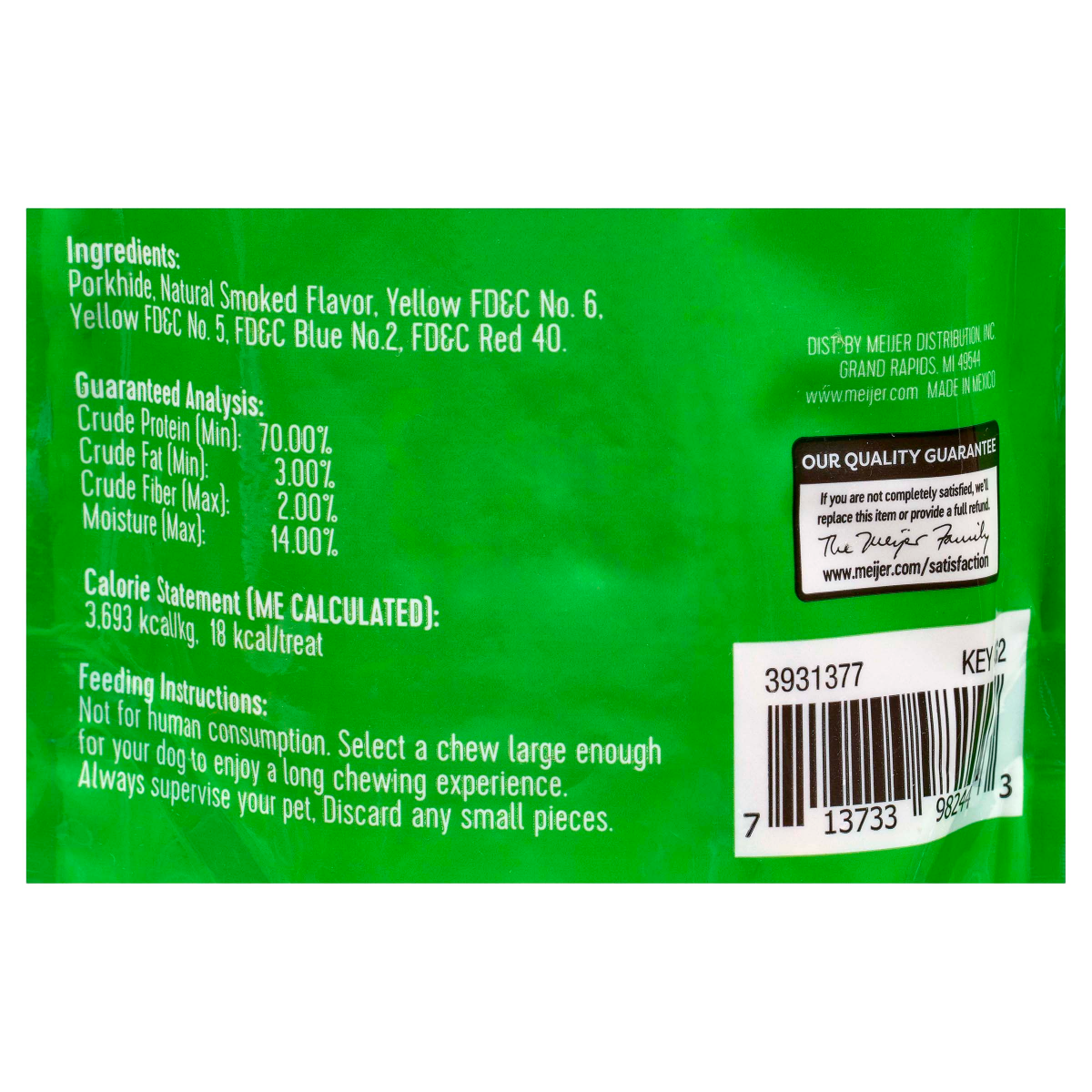 slide 3 of 3, Meijer Main Choice Porkhide Twists Dog Treats, 20 pk, 20 ct