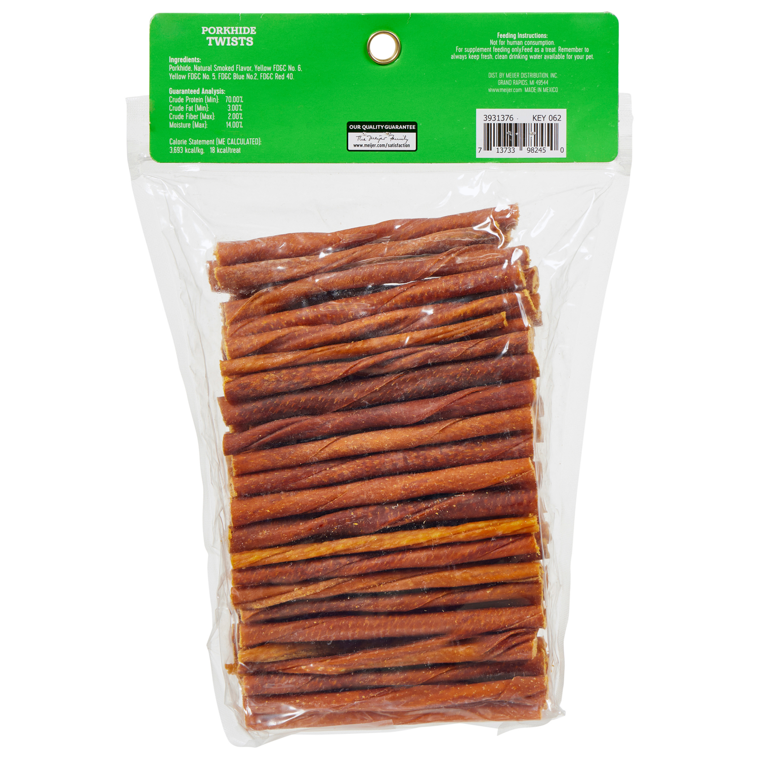 slide 2 of 3, Meijer Porkhide Twist Sticks, 5, 100 Count, 100 ct