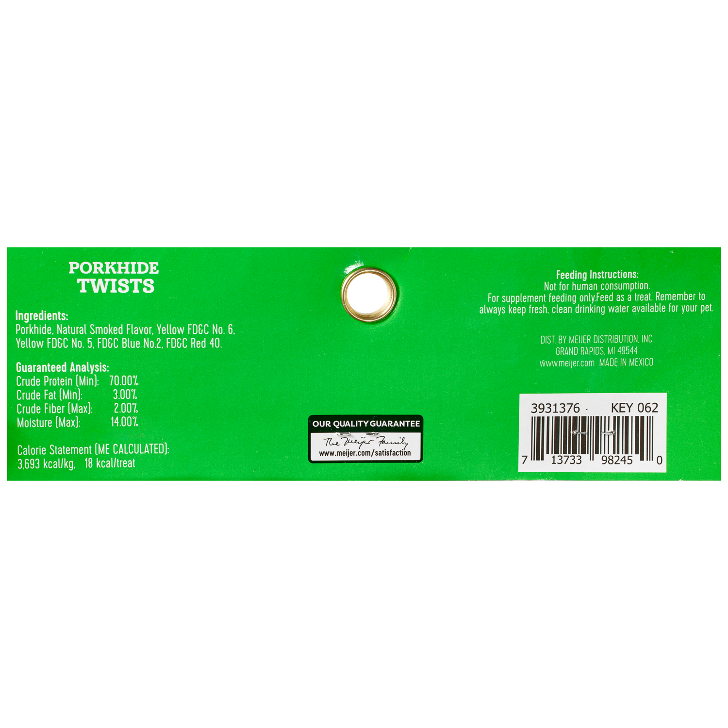 slide 3 of 3, Meijer Porkhide Twist Sticks, 5, 100 Count, 100 ct