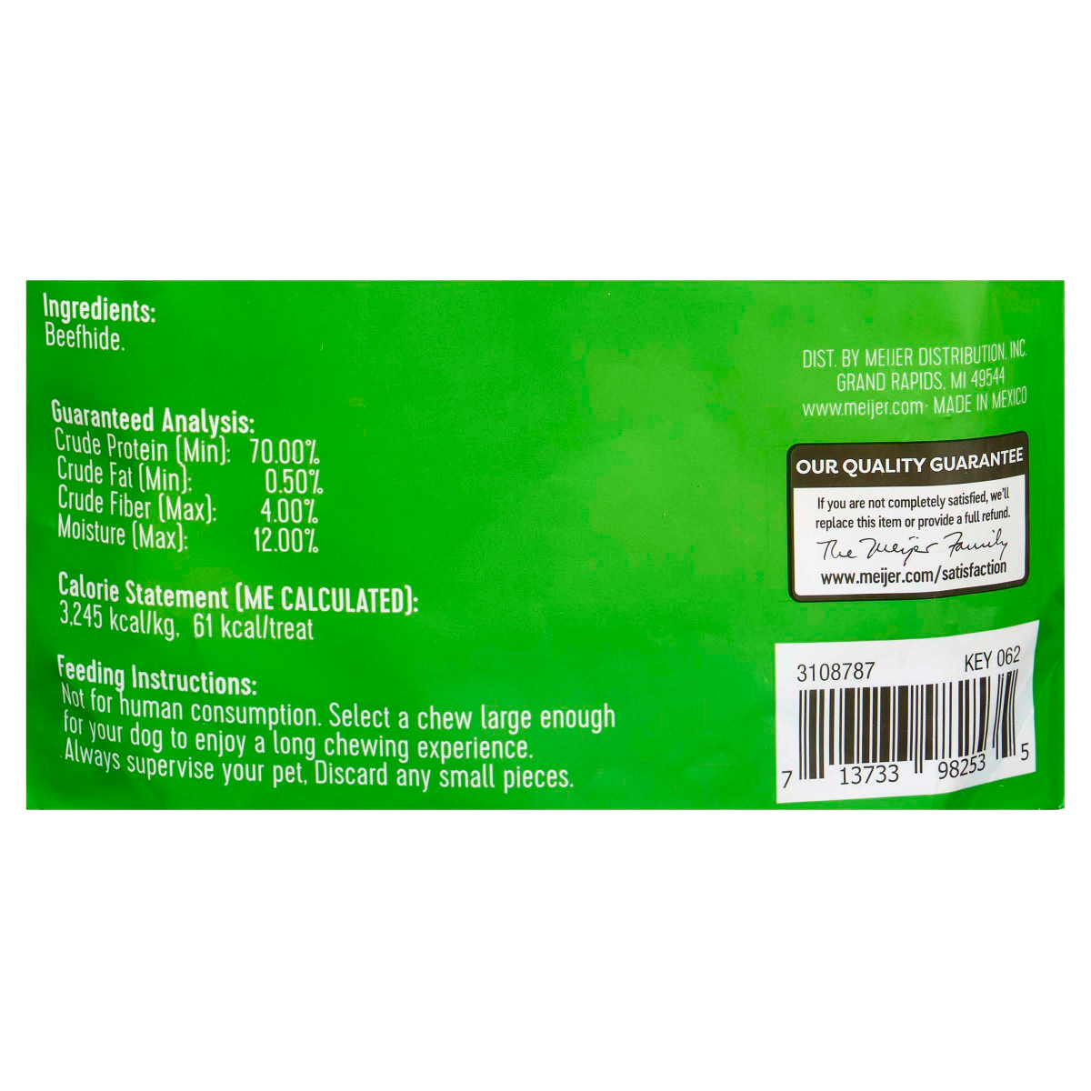 slide 3 of 3, Meijer Main Choice Beefhide Chips, 20 oz, 20 oz