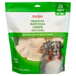 Meijer Beefhide Chips Dog Chews, 20 Oz