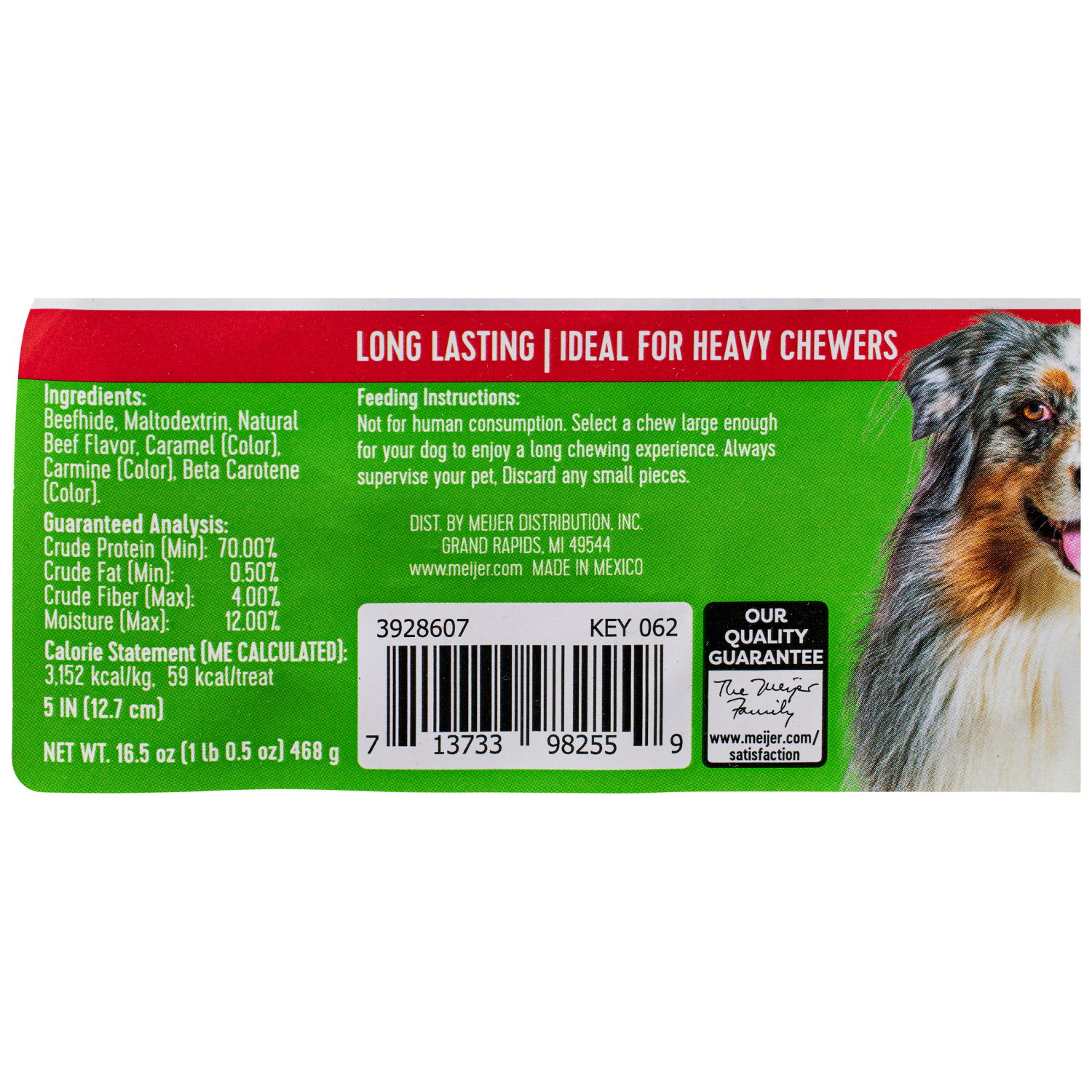 slide 3 of 3, Meijer Main Choice 5" Beef Flavored Chip Rolls, 25 ct, 25 ct