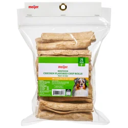 Meijer Artificial Chicken Flavor Stuffed Chip Rolls, 25 Count