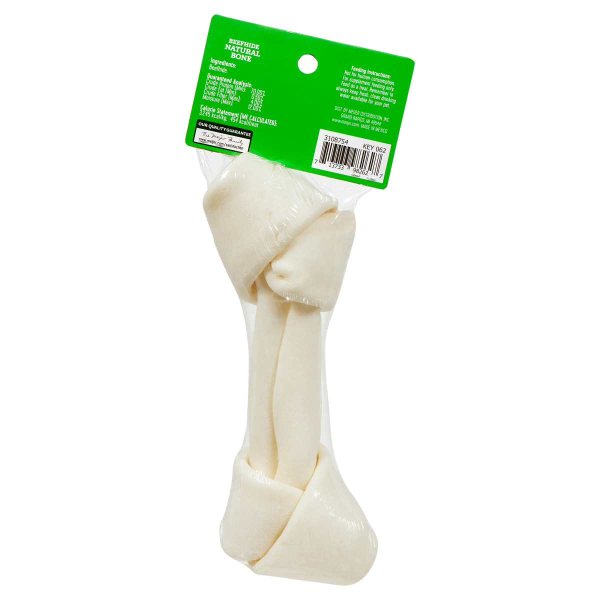 slide 2 of 3, Meijer Main Choice 9" Beefhide Bone, 1 ct, 1 ct