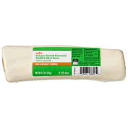 Artificial Peanut Butter Flavor Stuffed Shin Bone, 6 Inch, 8.5 Oz