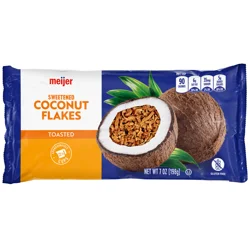 Meijer Toasted Coconut Flakes, 7 oz