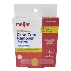 Meijer Premier Two Step Clear Corn Remover Strips