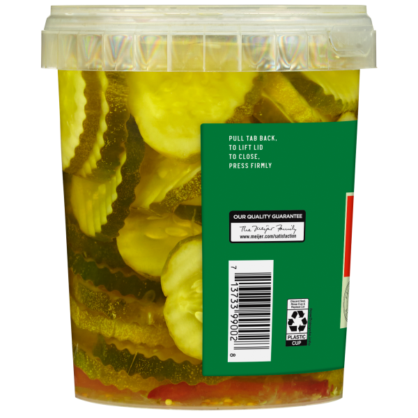 slide 12 of 13, Fresh from Meijer Kosher Hot Pickle Chips, 32 oz, 32 oz