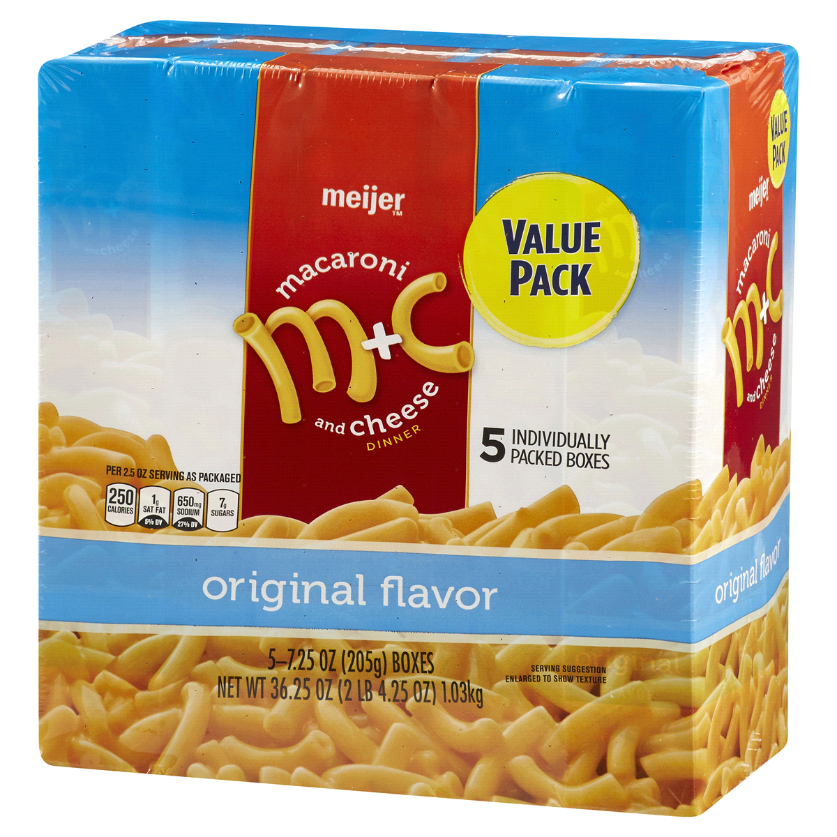 slide 2 of 4, Meijer Macaroni & Cheese Dinner Original Flavor Value Pack, 36.25 oz