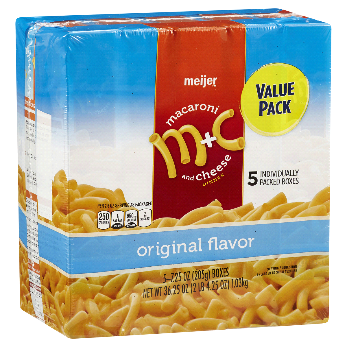 slide 4 of 4, Meijer Macaroni & Cheese Dinner Original Flavor Value Pack, 36.25 oz