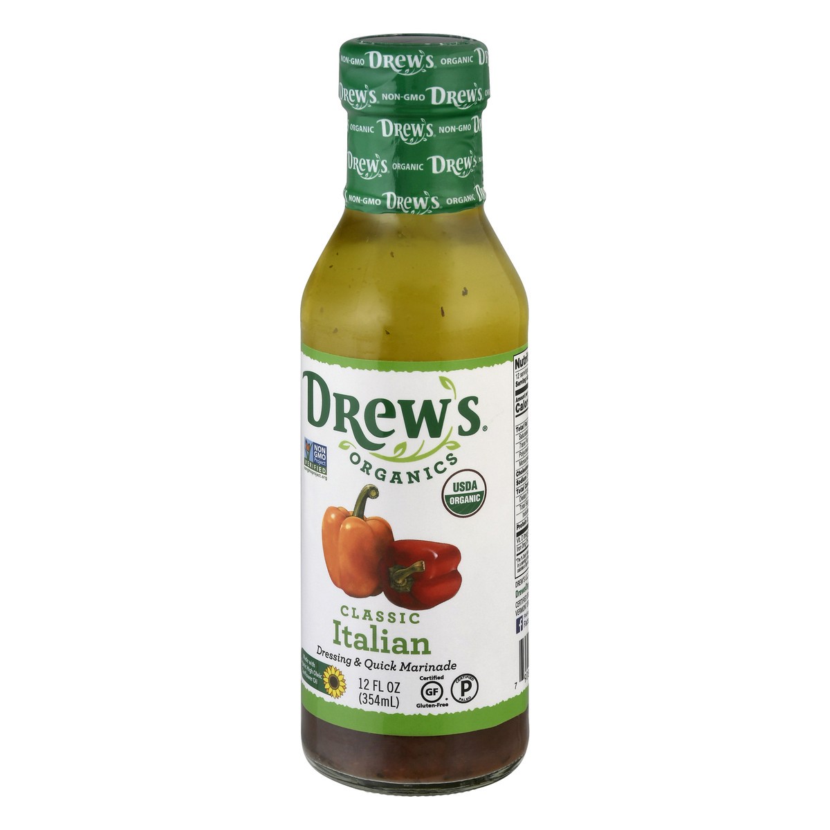 slide 2 of 13, Drew's Organics Classic Italian Dressing & Quick Marinade 12 oz, 12 oz