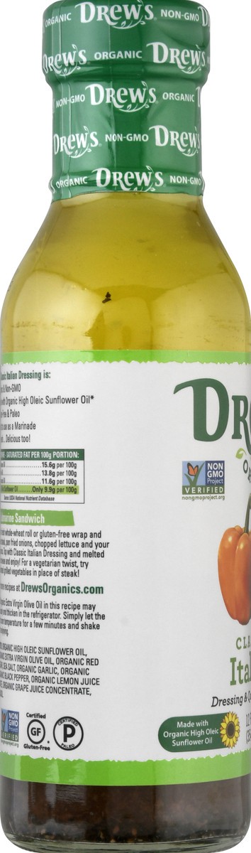 slide 8 of 13, Drew's Organics Classic Italian Dressing & Quick Marinade 12 oz, 12 oz