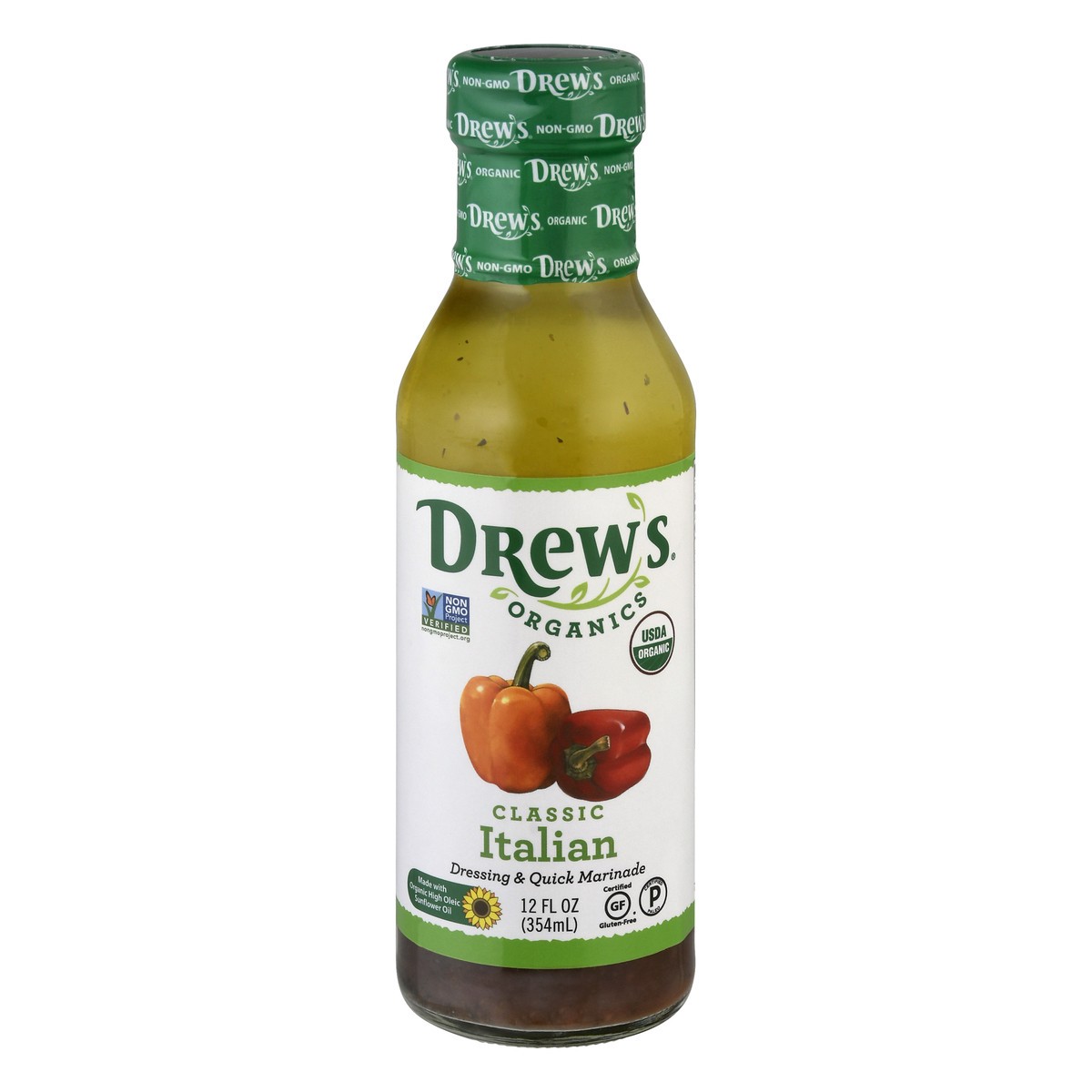 slide 12 of 13, Drew's Organics Classic Italian Dressing & Quick Marinade 12 oz, 12 oz