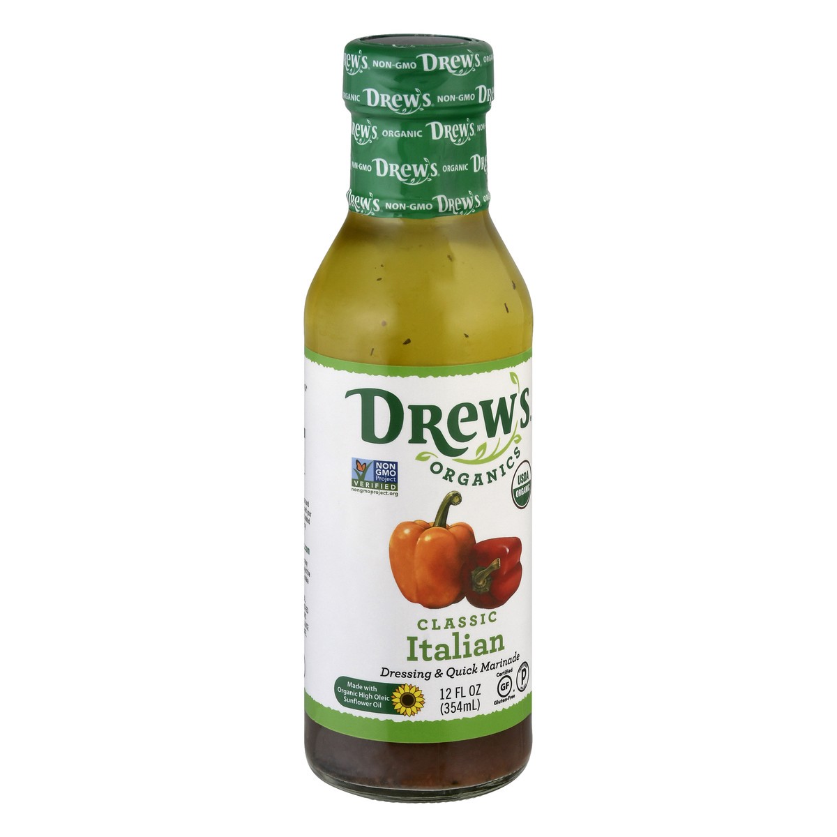 slide 4 of 13, Drew's Organics Classic Italian Dressing & Quick Marinade 12 oz, 12 oz