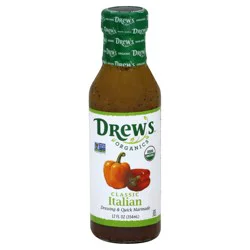 Drew's Organics Classic Italian Dressing & Quick Marinade 12 oz