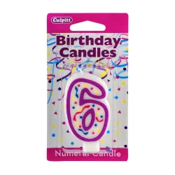 Culpitt Candle Numeral Purple