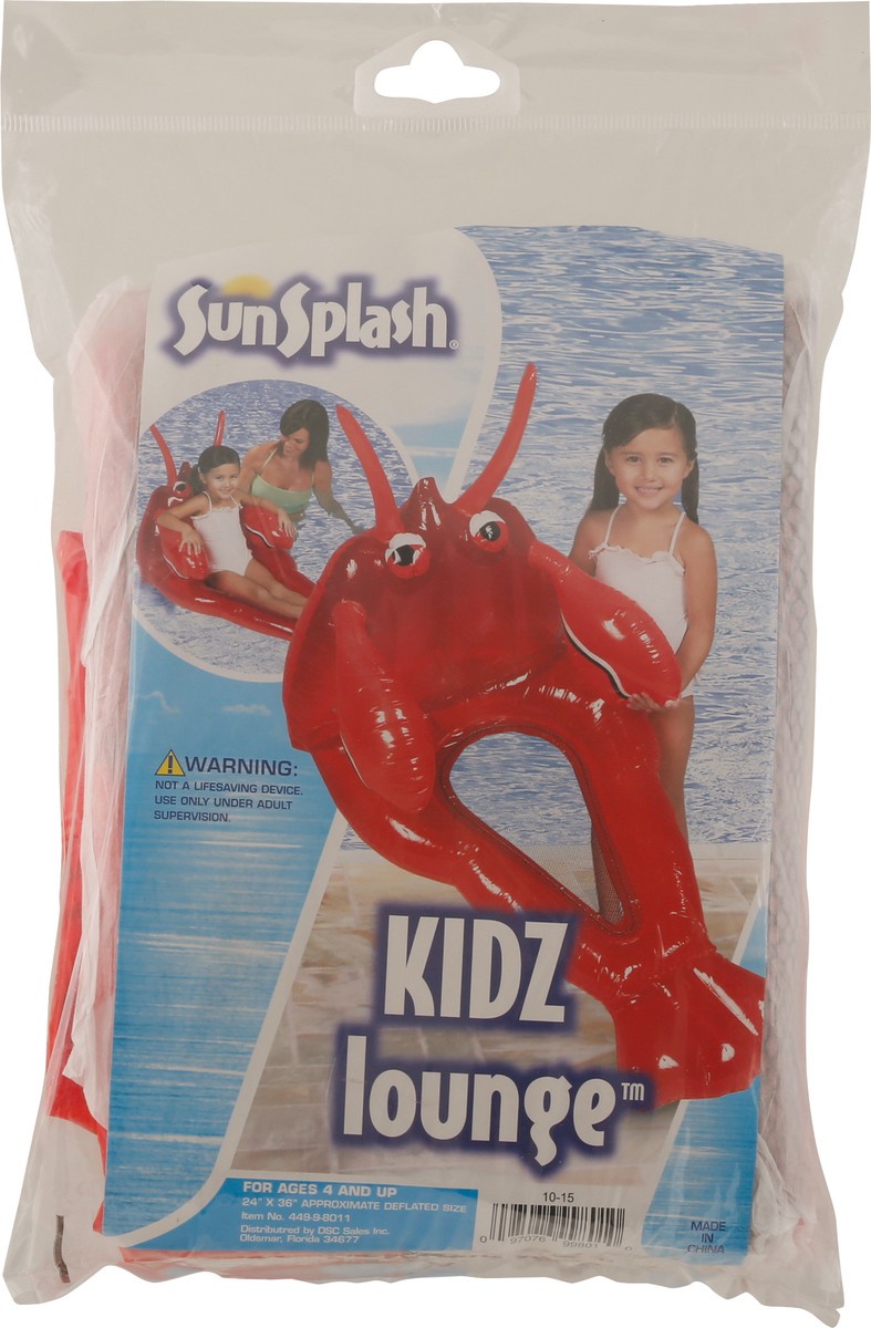 slide 2 of 12, SunSplash Lobster Kidz Lounge 1 ea, 1 ea