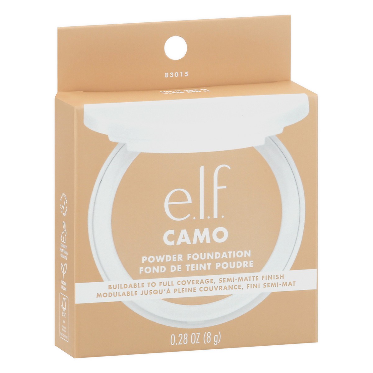 slide 2 of 9, e.l.f. Camo Light 280 N Powder Foundation 0.28 oz, 0.28 oz