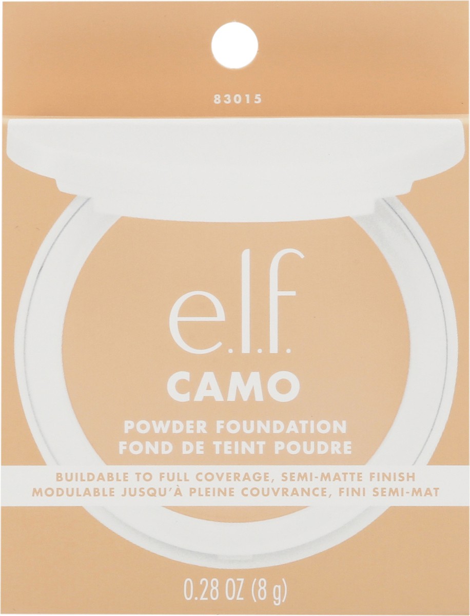 slide 6 of 9, e.l.f. Camo Light 280 N Powder Foundation 0.28 oz, 0.28 oz