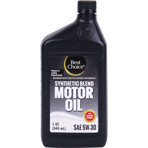 slide 1 of 1, Best Choice 5W - 30 Motor Oil, 1 qt