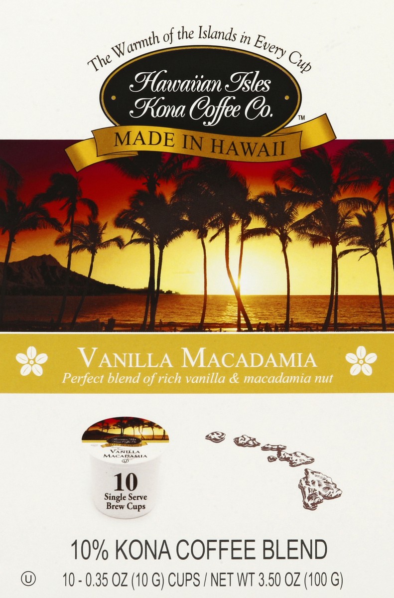 slide 4 of 5, Hawaiian Isles Kona Coffee Co. Coffee 10 ea, 