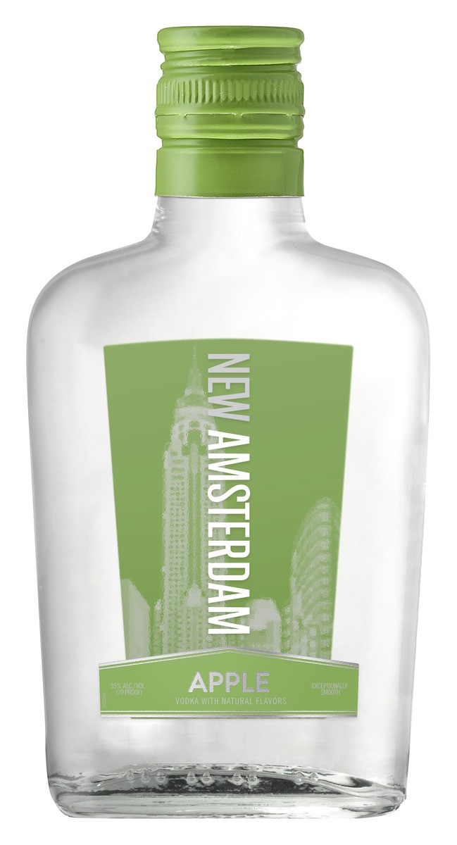 slide 3 of 3, New Amsterdam Apple Flavored Vodka 200ml, 200 ml