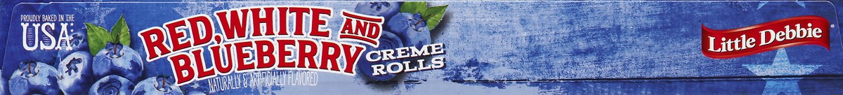 slide 2 of 4, Little Debbie Little Debie Red White & Blueberry Creme Rolls, 6 ct; 2.18 oz