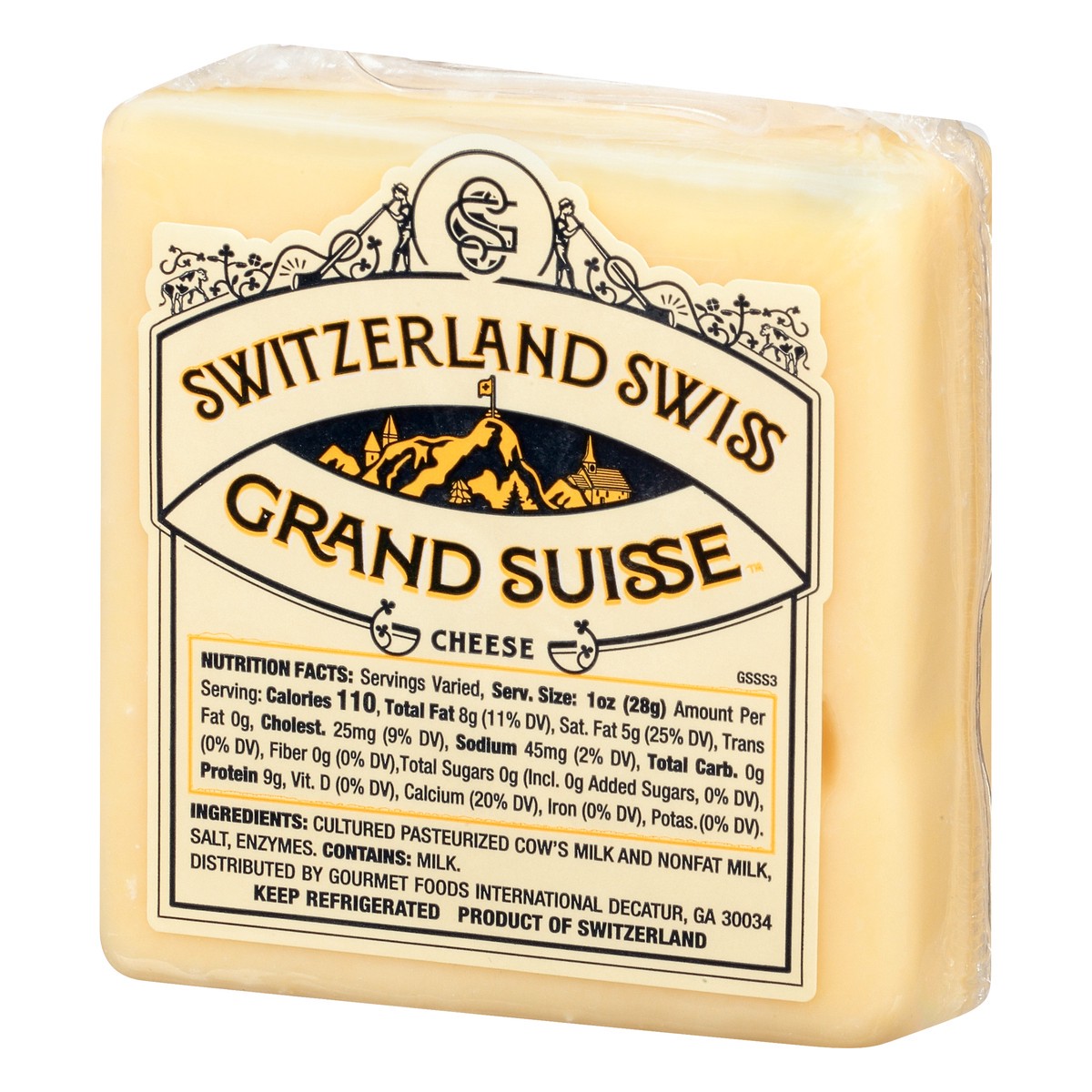 slide 7 of 9, Grand Suisse Cheese, 8 oz