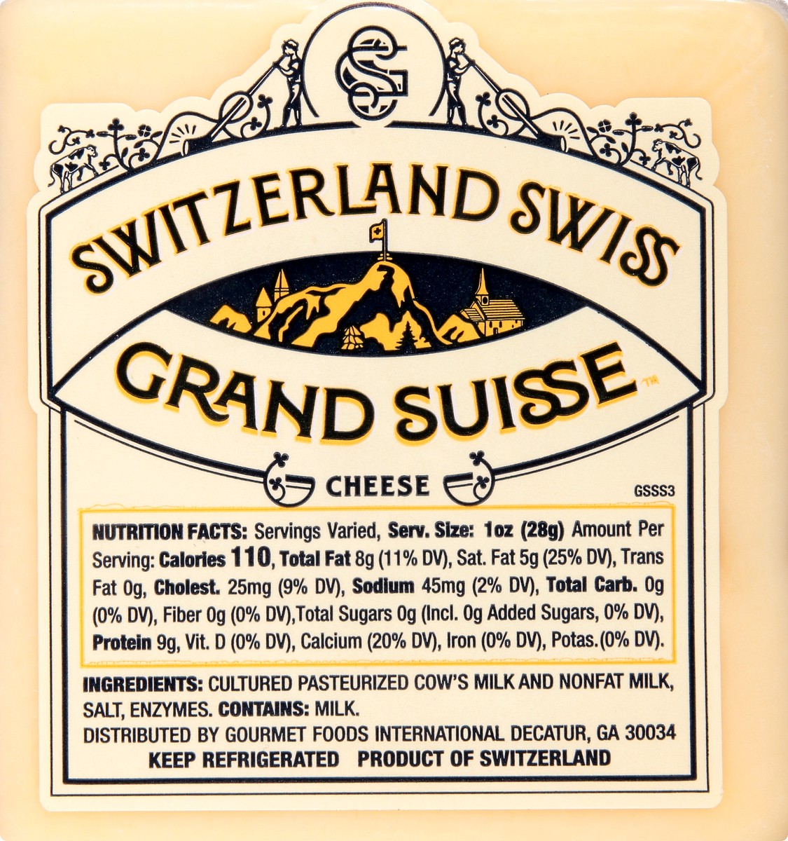 slide 1 of 9, Grand Suisse Cheese, 8 oz