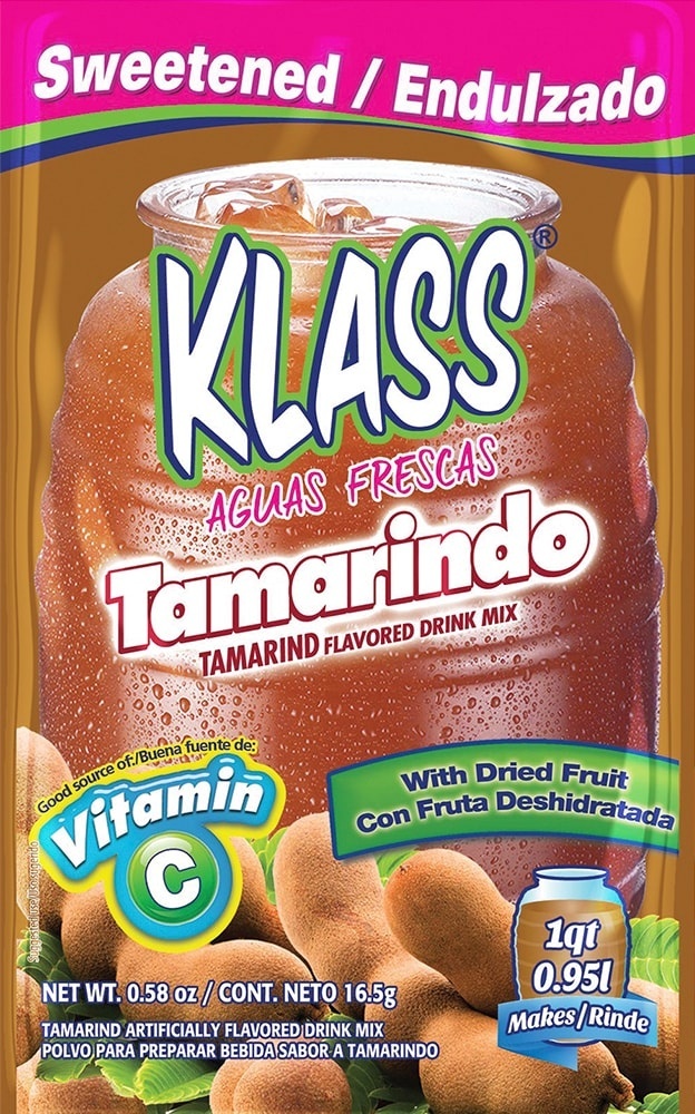 slide 1 of 1, Klass Tamarindo Tamarind Flavored Drink Mix, 0.58 oz