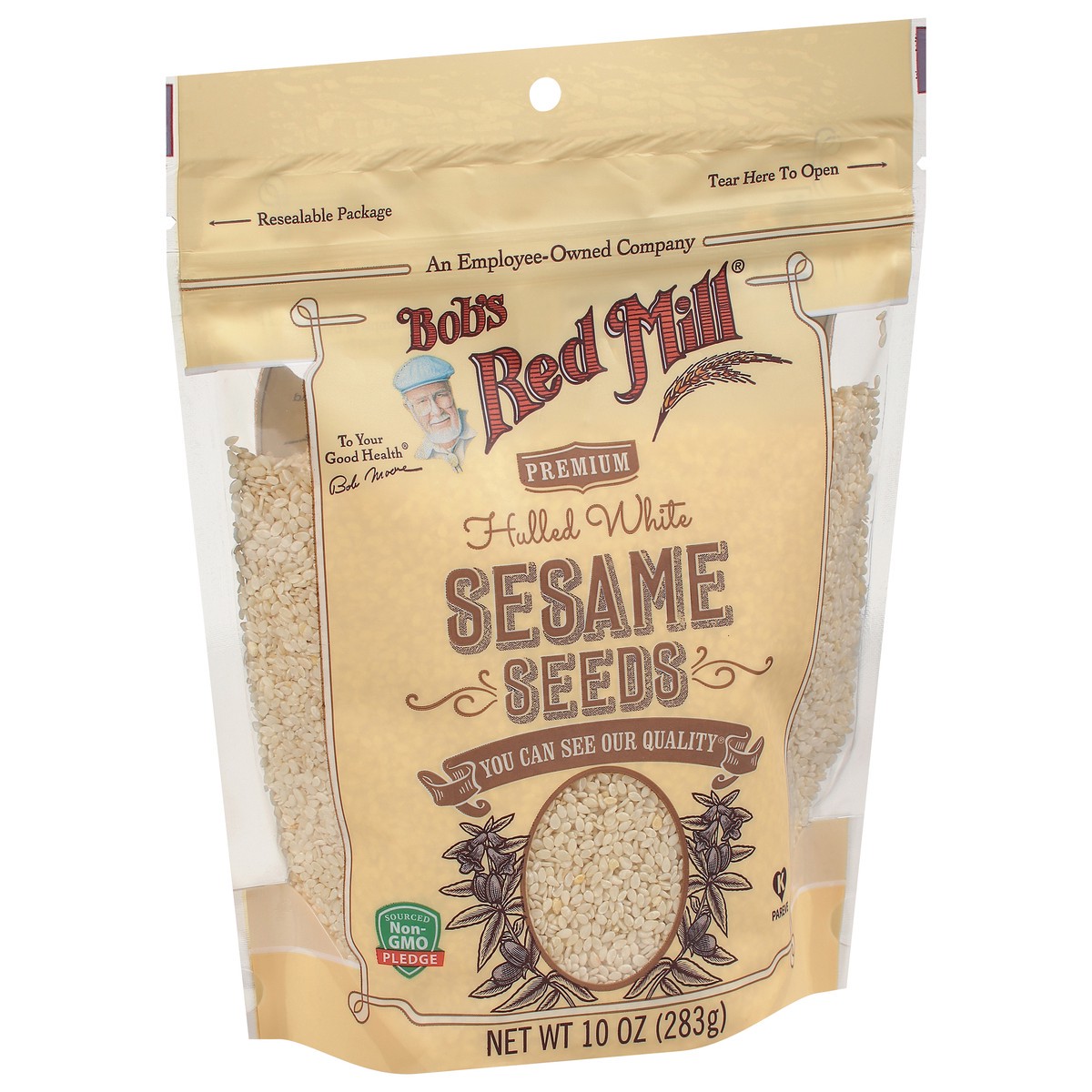 slide 2 of 9, Bob's Red Mill Premium Hulled White Sesame Seeds 10 oz, 10 oz