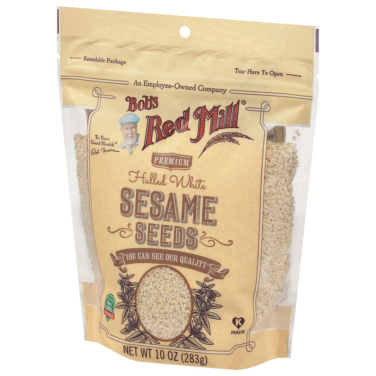 slide 3 of 9, Bob's Red Mill Premium Hulled White Sesame Seeds 10 oz, 10 oz